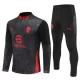 AC Milan Sudadera De Entrenamiento Hombre Cremallera Cuarto 25/26 Negra