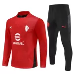 AC Milan Sudadera De Entrenamiento Hombre Cremallera Cuarto 25/26 Roja