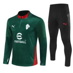 AC Milan Sudadera De Entrenamiento Hombre Cremallera Cuarto 25/26 Verde