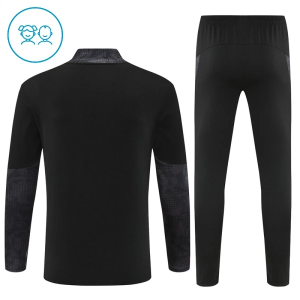 AC Milan Sudadera De Entrenamiento Niño Cremallera Cuarto 25/26 Negra