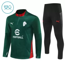 AC Milan Sudadera De Entrenamiento Niño Cremallera Cuarto 25/26 Verde