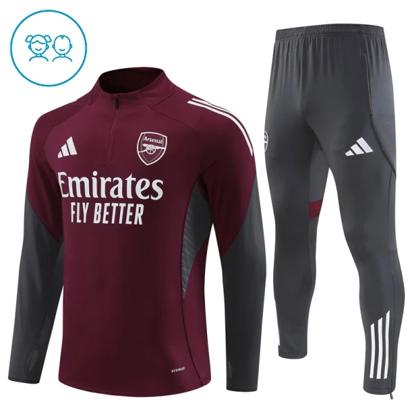 Arsenal Sudadera De Entrenamiento Niño Cremallera Cuarto 25/26 Roja