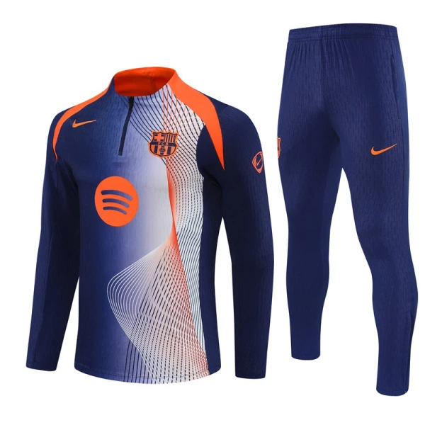 FC Barcelona Sudadera De Entrenamiento Hombre Cremallera Cuarto 25/26 Azul FC Barcelona Sudadera De Entrenamiento Hombre Cremallera Cuarto 25/26 Azul