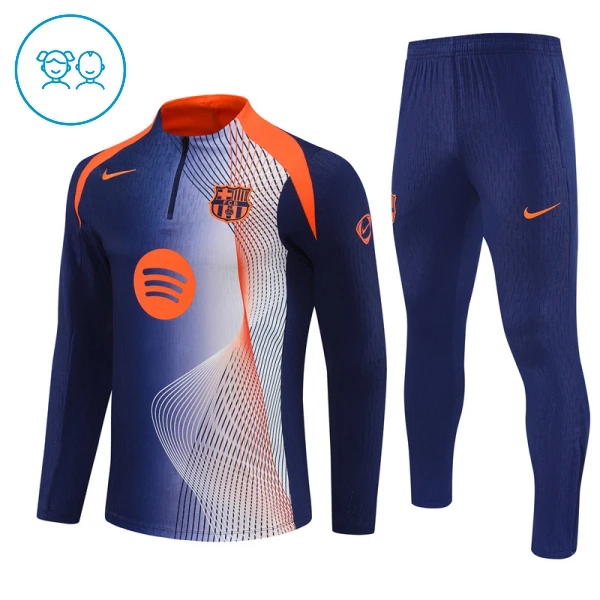 FC Barcelona Sudadera De Entrenamiento Niño Cremallera Cuarto 25/26 Azul FC Barcelona Sudadera De Entrenamiento Niño Cremallera Cuarto 25/26 Azul