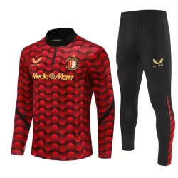 Feyenoord Rotterdam Sudadera De Entrenamiento Hombre Cremallera Cuarto 25/26 Roja