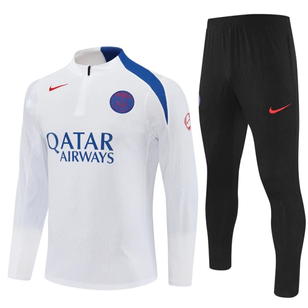 Paris Saint-Germain Sudadera De Entrenamiento Hombre Cremallera Cuarto 25/26 Blanca