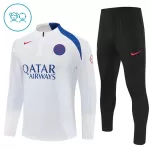 Paris Saint-Germain Sudadera De Entrenamiento Niño Cremallera Cuarto 25/26 Blanca