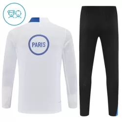 Paris Saint-Germain Sudadera De Entrenamiento Niño Cremallera Cuarto 25/26 Blanca
