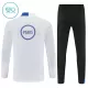 Paris Saint-Germain Sudadera De Entrenamiento Niño Cremallera Cuarto 25/26 Blanca