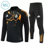 Real Madrid Sudadera De Entrenamiento Niño Cremallera Cuarto 25/26 Negra