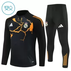 Real Madrid Sudadera De Entrenamiento Niño Cremallera Cuarto 25/26 Negra
