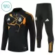 Real Madrid Sudadera De Entrenamiento Niño Cremallera Cuarto 25/26 Negra