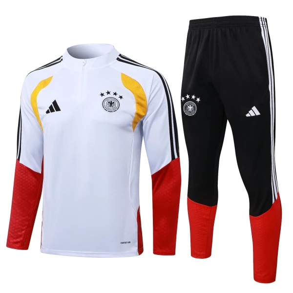 Alemania Sudadera De Entrenamiento Hombre Cremallera Cuarto 26/27 Blanca