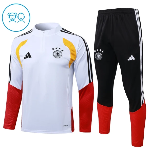 Alemania Sudadera De Entrenamiento Niño Cremallera Cuarto 26/27 Blanca Alemania Sudadera De Entrenamiento Niño Cremallera Cuarto 26/27 Blanca