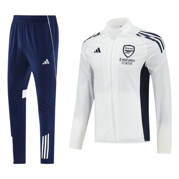 Arsenal Conjunto De Chaqueta De Entrenamiento Hombre 25/26 Blanca Arsenal Conjunto De Chaqueta De Entrenamiento Hombre 25/26 Blanca