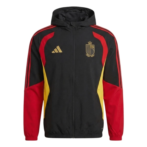 Bélgica Chaqueta De Entrenamiento Con Capucha Hombre 26/27 Negra