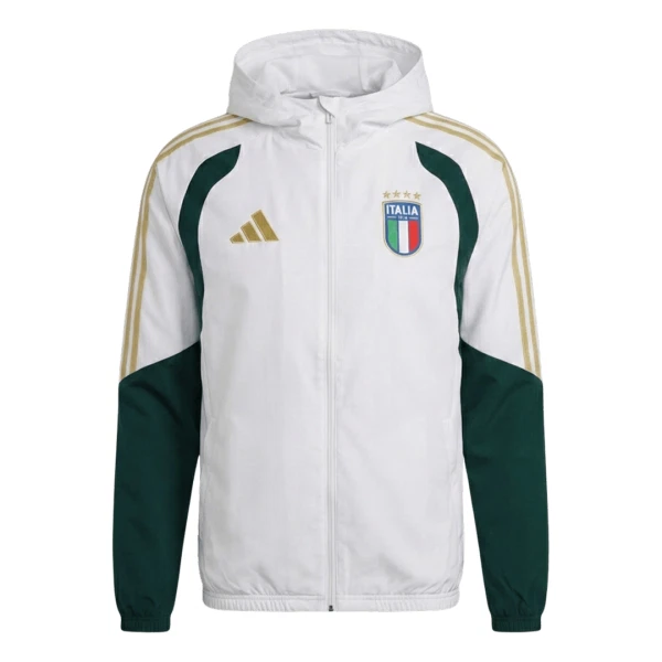 Italia Chaqueta De Entrenamiento Con Capucha Hombre 26/27 Blanca