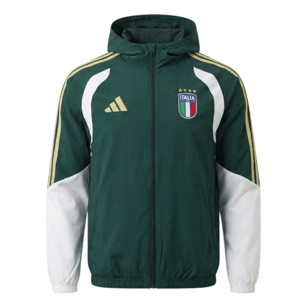 Italia Chaqueta De Entrenamiento Con Capucha Hombre 26/27 Verde