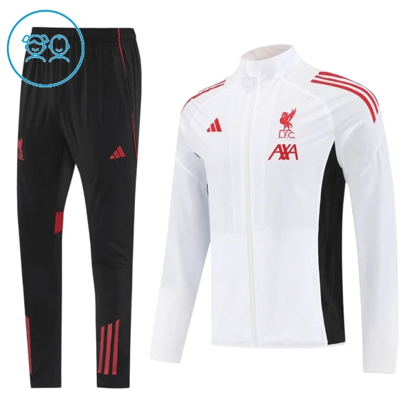 Liverpool Conjunto De Chaqueta De Entrenamiento Niño 25/26 Blanca