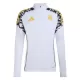 Real Madrid Sudadera De Entrenamiento Hombre Cremallera Cuarto 26/27 Blanca