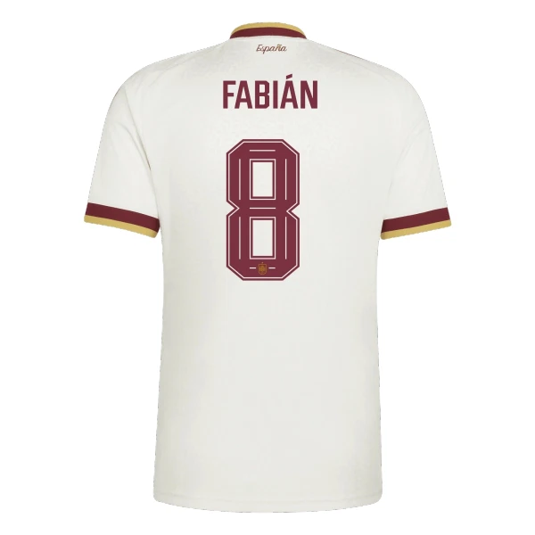 Camiseta España Fabian 8 Hombre Segunda Mundial 2026