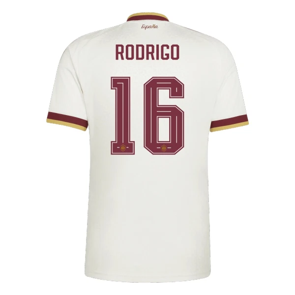 Camiseta España Rodrigo 16 Hombre Segunda Mundial 2026