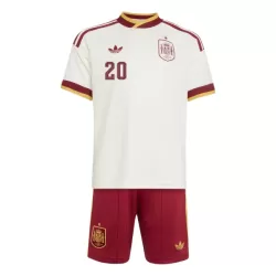 Conjunto España Pedri 20 Niño Segunda Mundial 2026