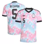 Camiseta Bélgica De Cuyper 5 Hombre Segunda Mundial 2026