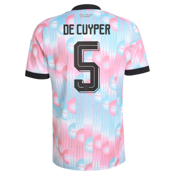 Camiseta Bélgica De Cuyper 5 Hombre Segunda Mundial 2026