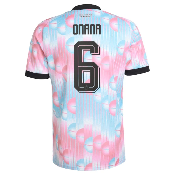 Camiseta Bélgica Onana 6 Hombre Segunda Mundial 2026