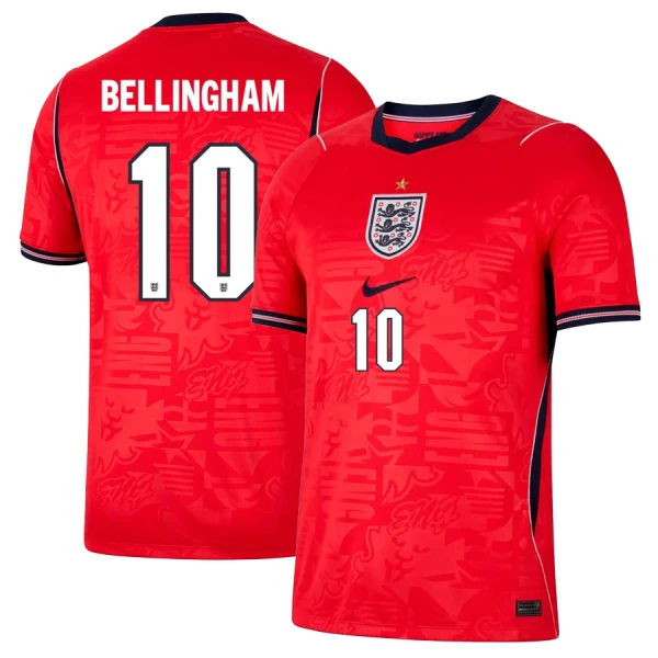 Camiseta Inglaterra Bellingham 10 Hombre Segunda Mundial 2026