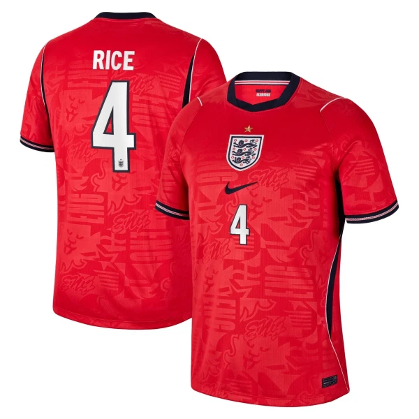 Camiseta Inglaterra Rice 4 Hombre Segunda Mundial 2026