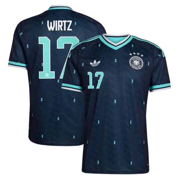Camiseta Alemania Wirtz 17 Hombre Segunda Mundial 2026