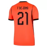 Camiseta Países Bajos Frenkie de Jong 21 Hombre Primera Mundial 2026