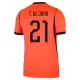 Camiseta Países Bajos Frenkie de Jong 21 Hombre Primera Mundial 2026