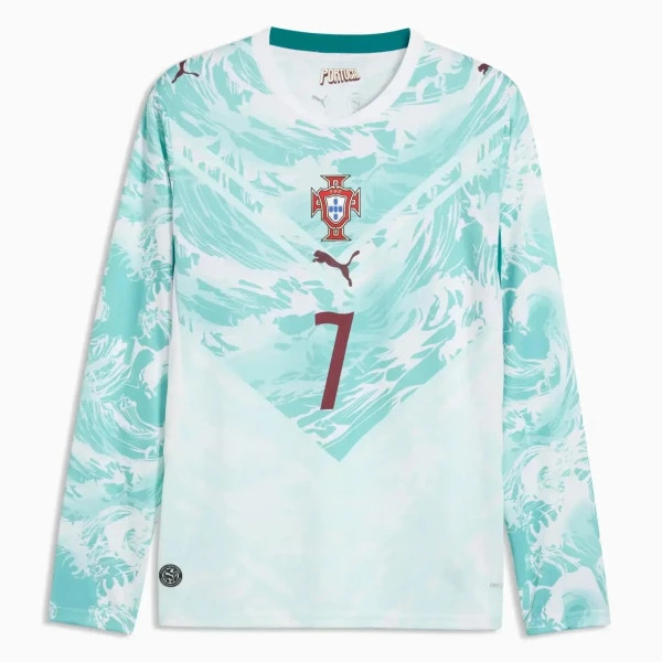 Camiseta Manga Larga Portugal Ronaldo 7 Hombre Segunda Mundial 2026