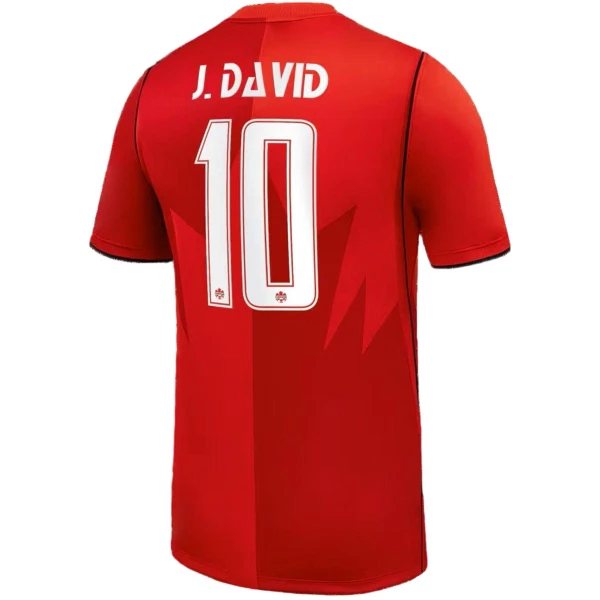 Camiseta Canada J. David 10 Hombre Primera Mundial 2026