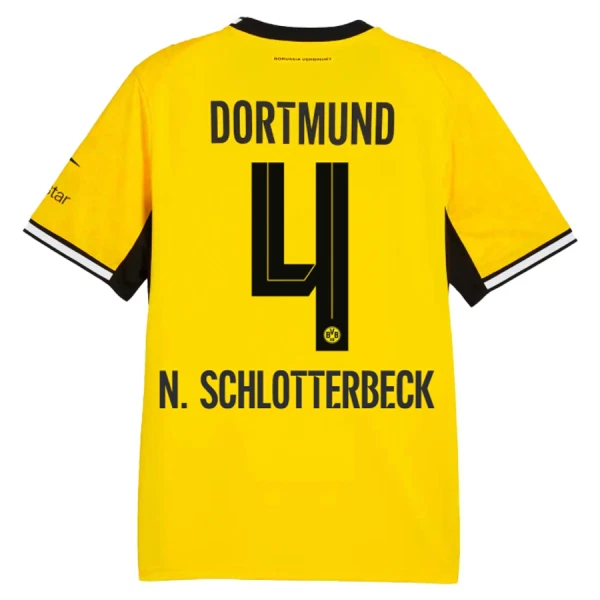 Camiseta Borussia Dortmund N. Schlotterbeck 4 Hombre Primera 26/27 Camiseta Borussia Dortmund N. Schlotterbeck 4 Hombre Primera 26/27