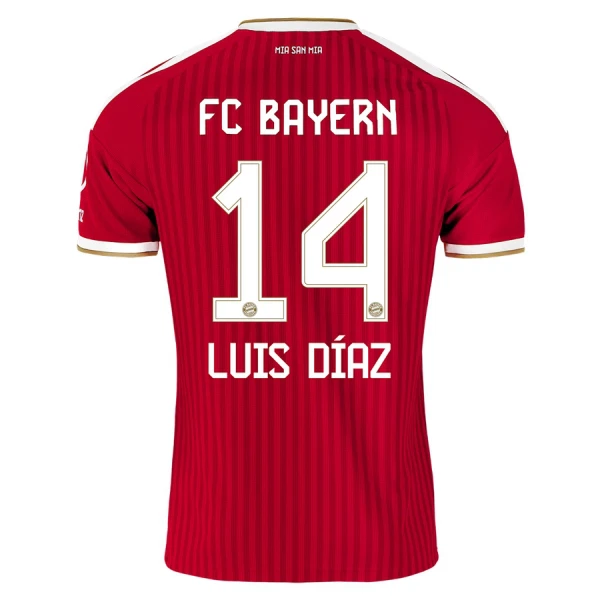 Camiseta FC Bayern de Múnich Luis Díaz 14 Hombre Primera 26/27 Camiseta FC Bayern de Múnich Luis Díaz 14 Hombre Primera 26/27