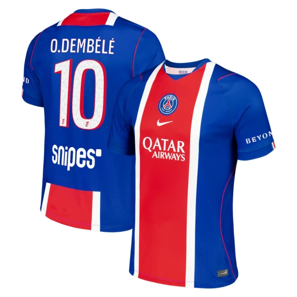 Camiseta Paris Saint-Germain O. Dembele 10 Hombre Primera 26/27 Camiseta Paris Saint-Germain O. Dembele 10 Hombre Primera 26/27