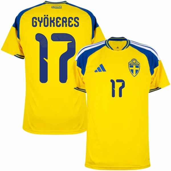 Camiseta Suecia Gyokeres 17 Hombre Primera Mundial 2026