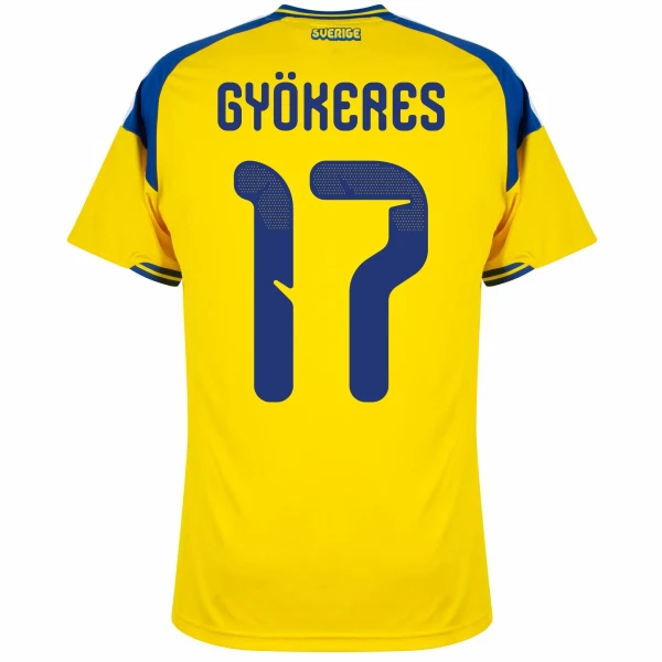 Camiseta Suecia Gyokeres 17 Hombre Primera Mundial 2026