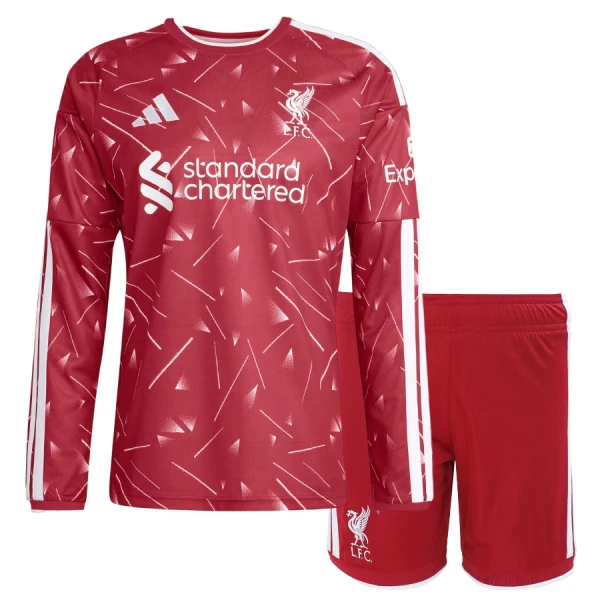 Conjunto Manga Larga Liverpool Niño Primera 26/27 Conjunto Manga Larga Liverpool Niño Primera 26/27