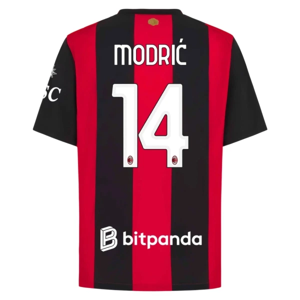 Camiseta AC Milan Modrić 14 Hombre Primera 26/27 Camiseta AC Milan Modrić 14 Hombre Primera 26/27