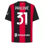 Camiseta AC Milan Pavlovic 31 Hombre Primera 26/27