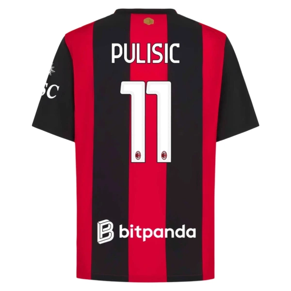 Camiseta AC Milan Pulisic 11 Hombre Primera 26/27 Camiseta AC Milan Pulisic 11 Hombre Primera 26/27