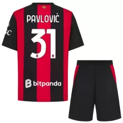 Conjunto AC Milan Pavlovic 31 Niño Primera 26/27
