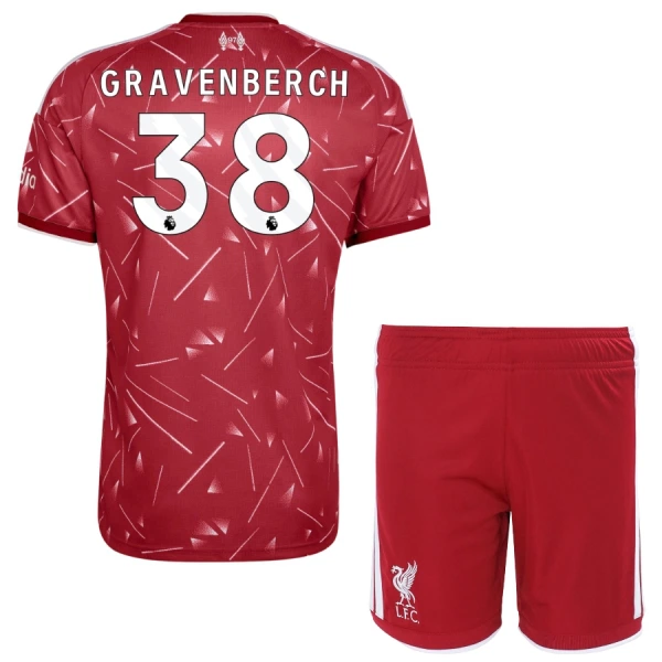 Conjunto Liverpool Gravenberch 38 Niño Primera 26/27 Conjunto Liverpool Gravenberch 38 Niño Primera 26/27