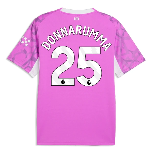 Camiseta Portero Manchester City Donnarumma 25 Hombre Segunda 26/27 Rosa