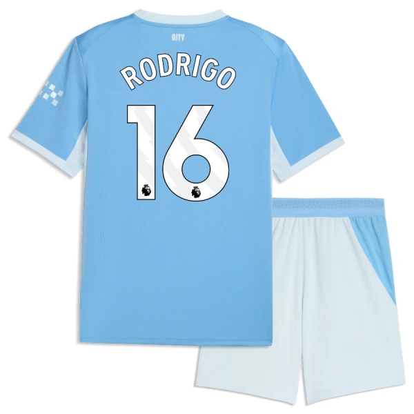 Conjunto Manchester City Rodrigo 16 Niño Primera 26/27 Conjunto Manchester City Rodrigo 16 Niño Primera 26/27